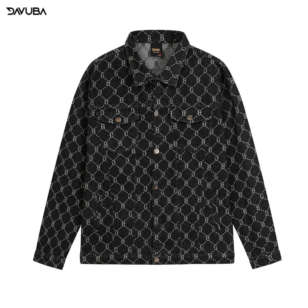 Áo khoác Jacket DAVUBA denim monogram SM036