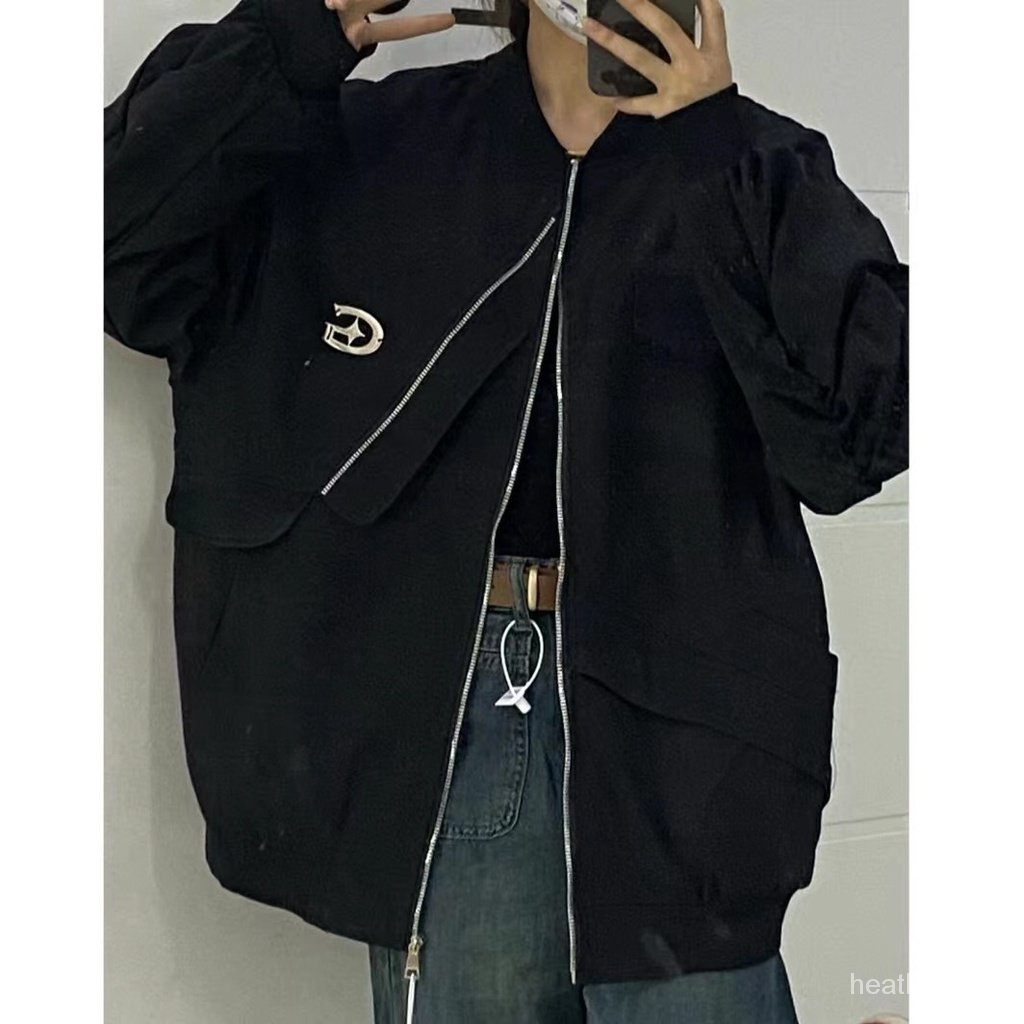 Áo Khoác Bóng Chày Dáng Rộng Kiểu Cách Mỹ Thời Trang Xuân Thu Cao Cấp Cho Nam Và Nữ