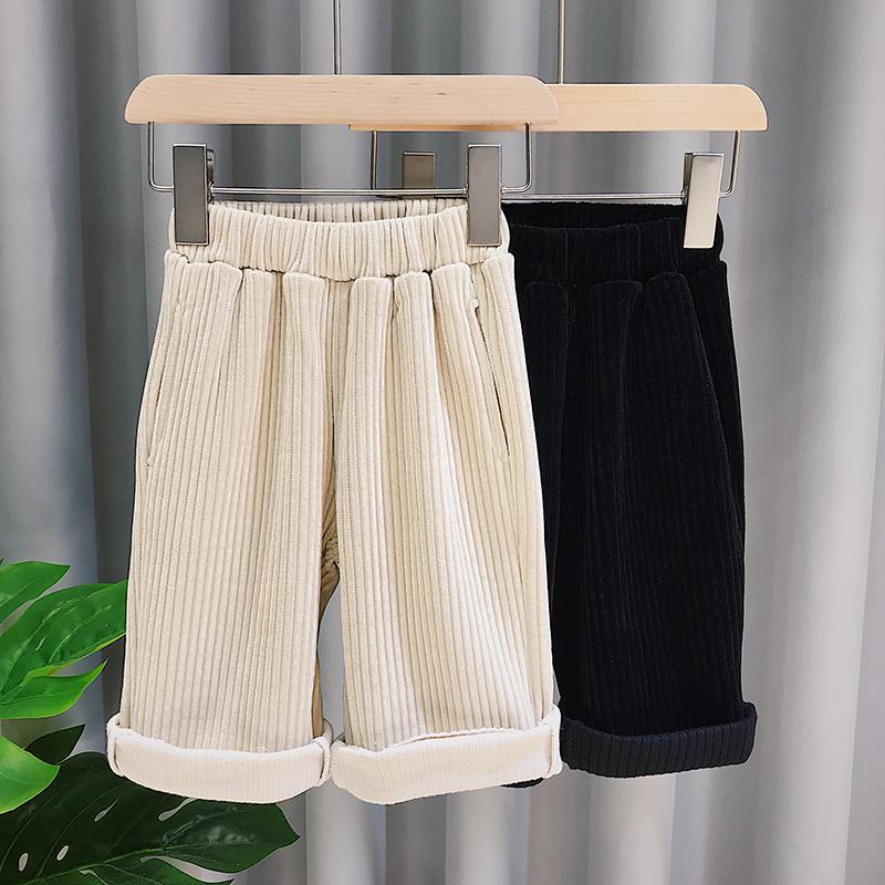 Hàng Mới Về Quần Dài Ống Rộng Phong Cách Hàn Quốc Thời Trang Thu Đông Cho Bé Gái / Bé Trai 5 Tuổi