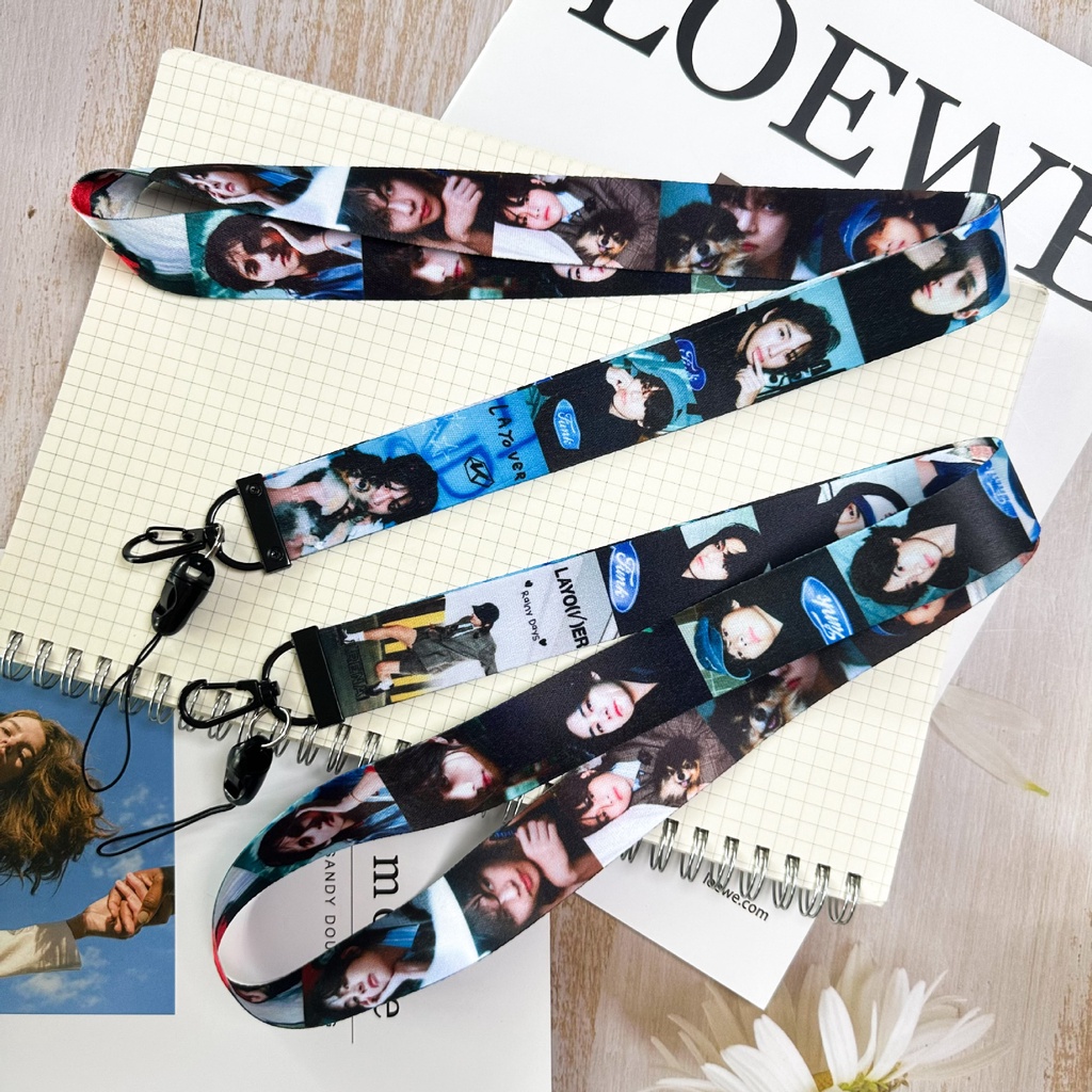 Dây Đeo Điện Thoại / Thẻ Hình Nhóm Nhạc kpop bts v album layover kim taehyung