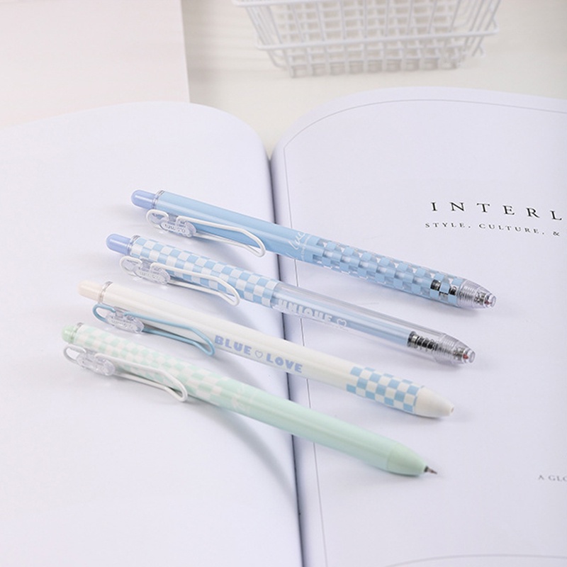 1 bút gel white blue Eternity love mực đen chính hãng- ngòi 0.5mm YK