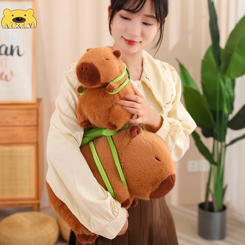 Aio Móc Khóa Hình Thú Nhồi Bông capybara 45cm Dễ Thương Làm Quà Sinh Nhật 2023