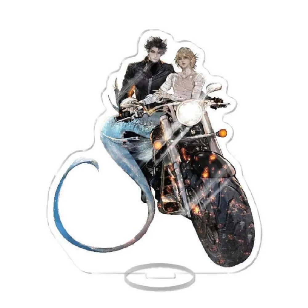 Mô hình Standee Comic The Falling Merman Nhân ngư rơi xuống BL ABO Phụ kiện trang trí để bàn góc học tập