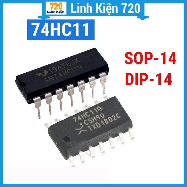 74HC11 SOP14 / DIP14 Triple 3-input AND Gate