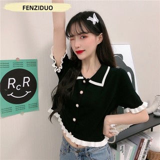 Fengziduo áo sơ mi nữ áo kiểu hàn quốc a23k043