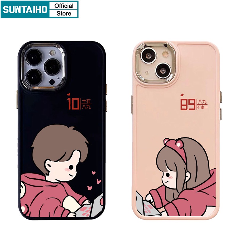 Suntaiho ốp lưng iphone Ốp Điện Thoại Mềm Chống Sốc In Hình Bé Trai / Bé Gái Cho iphone 15 14 12 13 11 pro max ip 7 8 plus iphon x xs xr xsmax
