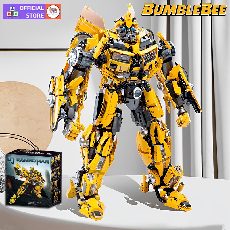 Đồ Chơi Lắp Ráp Xếp Hình Mô Hình ROBOT Biến Hình Bumblebee Transformer Tỉ Lệ 1:8 V5007 Với 5600+ Mảnh Ghép Tặng kèm xe