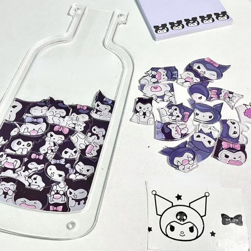 Bộ Đồ Chơi Xếp Hình 60 Mảnh diy Hình Bình Sữa sanrio Sáng Tạo