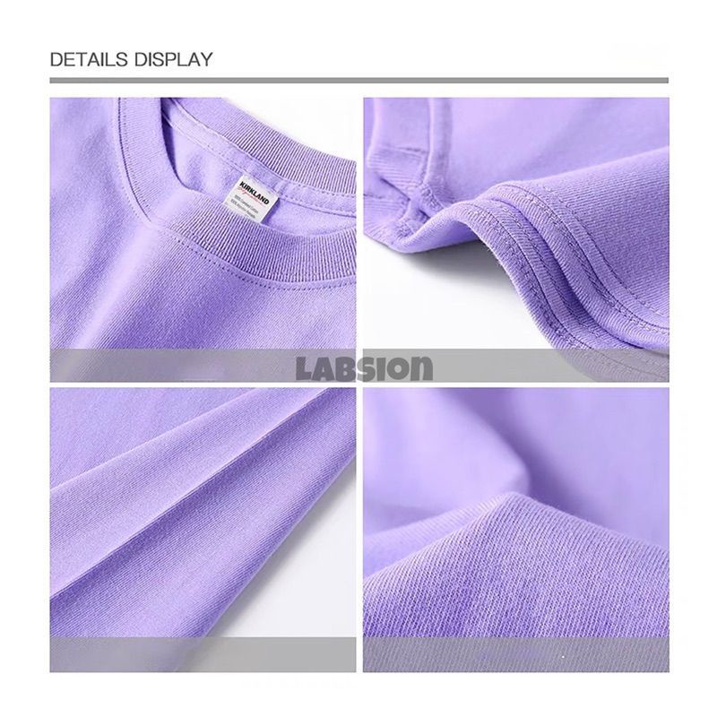 ÁO THUN KIRKLAND / LINK MÃ MÀU TÍM / COTTON 100%