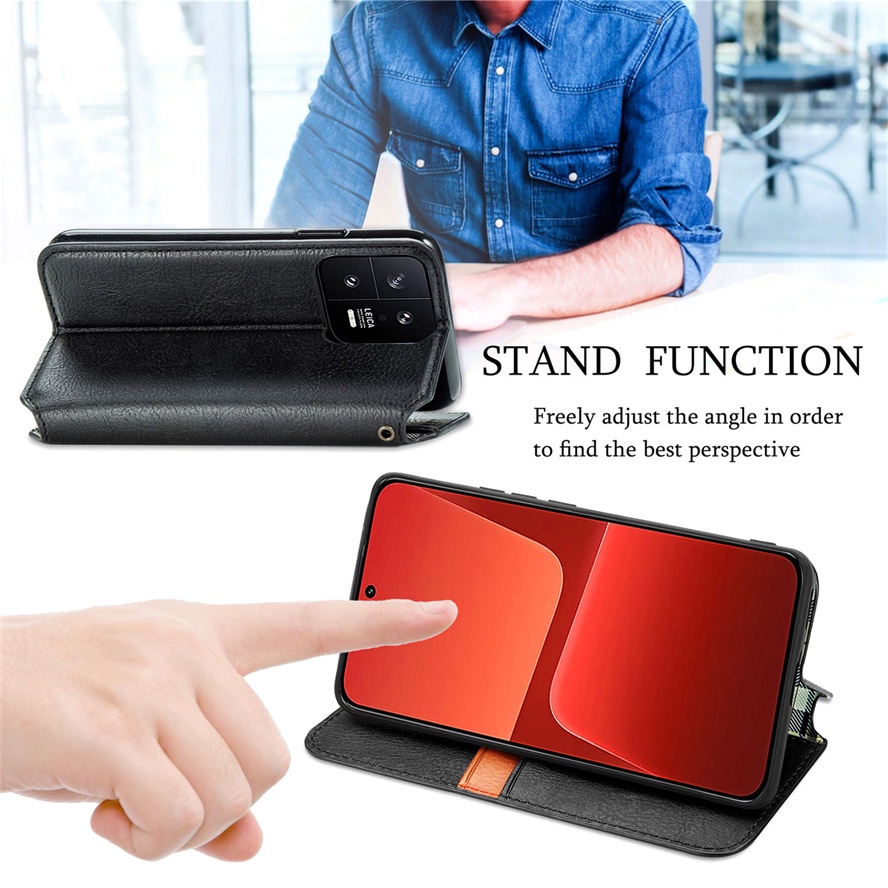 Bao Da Điện Thoại Nắp Lật Từ Tính Dạng Ví Cho xiaomi 13 13t pro 2023 5g hp xiaomi13t xiomi mi 13 t lite civi2 ultra 5g