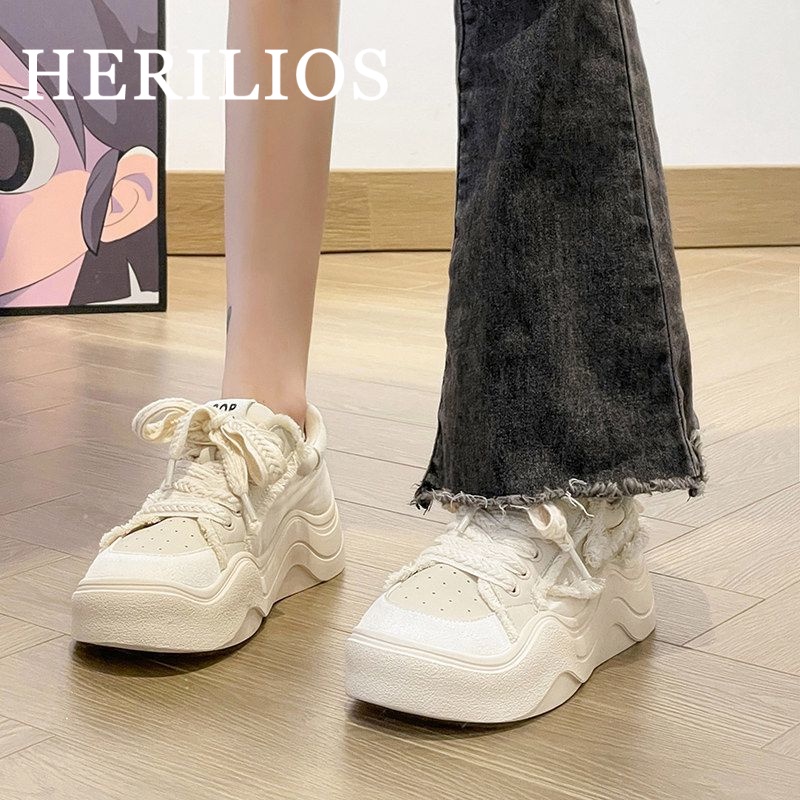 HERILIOS Giày Thể Thao Thiết Kế Mới Thoáng Khí Giày thể thao nữ Thoải mái Chất lượng cao Đế linh hoạt Sang trọng FLF2300CHY 41Z231008