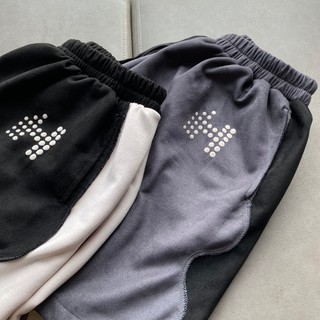 Quần Short Thun Unisex KUNO vải da lộn màu ĐEN/XÁM 🖤 Nam nữ unisex 🖤 Quần thun lưng chun ống rộng Jaystoree 🖤