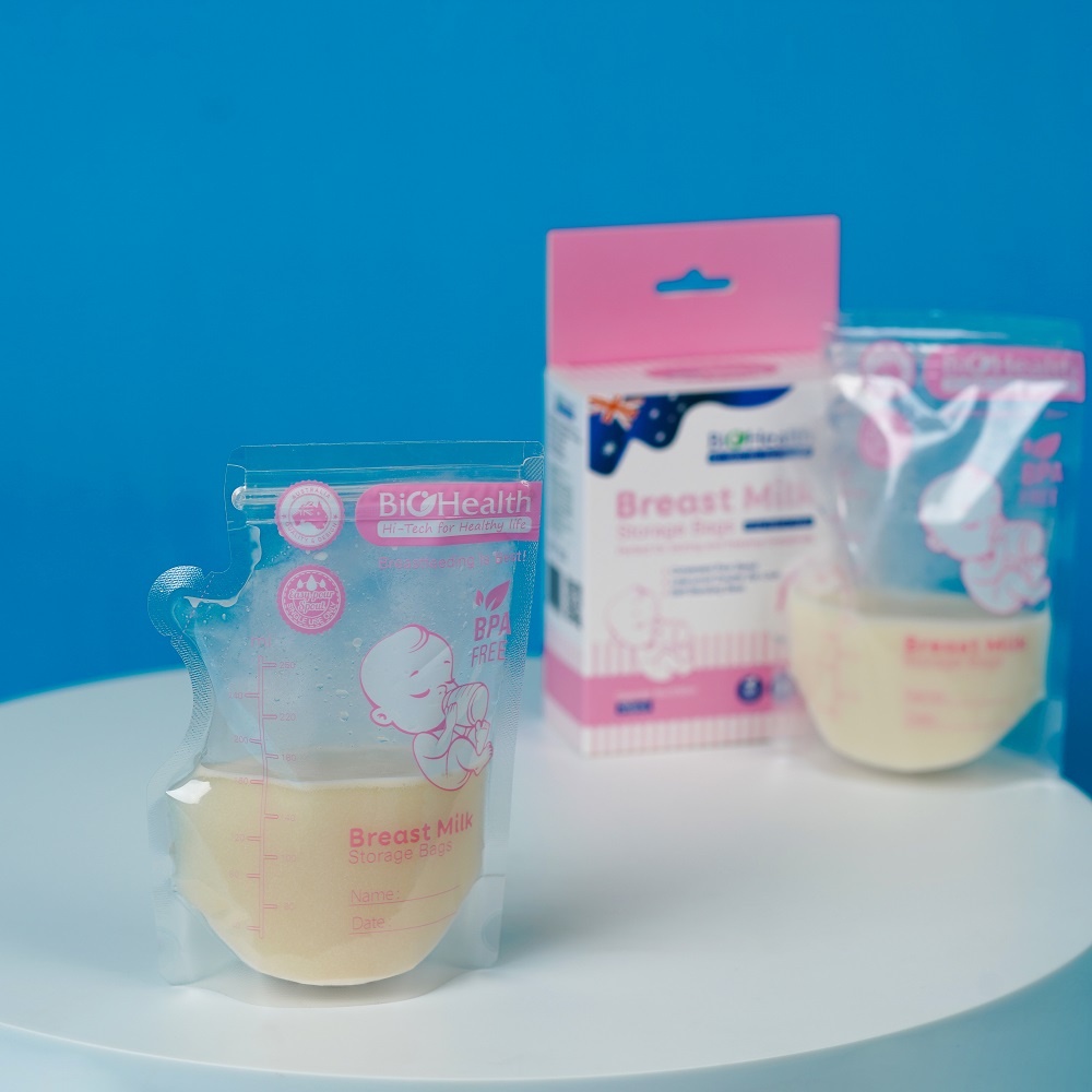 Hộp 30 túi trữ sữa Biohealth Úc - 150ml/250ml - Nhựa an toàn cho bé
