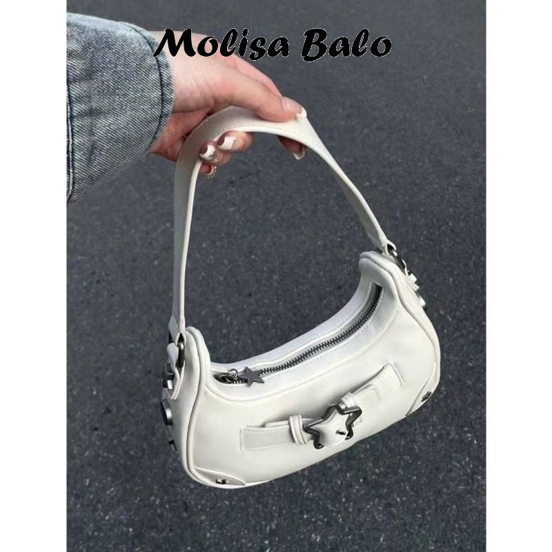 Molisa túi xách nữ túi kẹp nách 2023NEW Cute Fashion hàn quốc Thiết kế độc đáo GDJ230000P 41Z231010