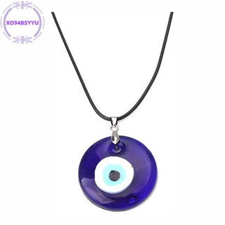  Xo94bsyyu Vòng cổ Mặt Kính Hình Mắt Quỷ Tròn May Mắn Cho Nam Và Nữ vn 