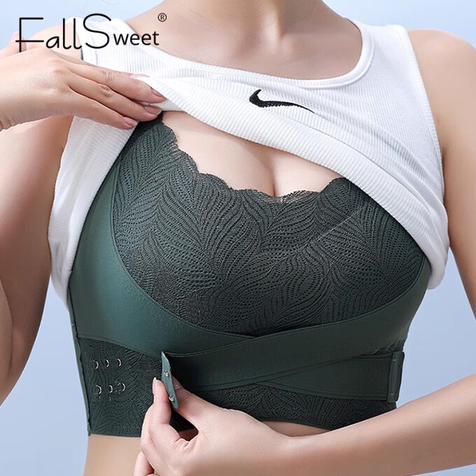 Áo Lót Thể Thao Nâng Ngực Thoáng Khí Không Đường May Cài Khóa Sau Lưng Size m-3xl