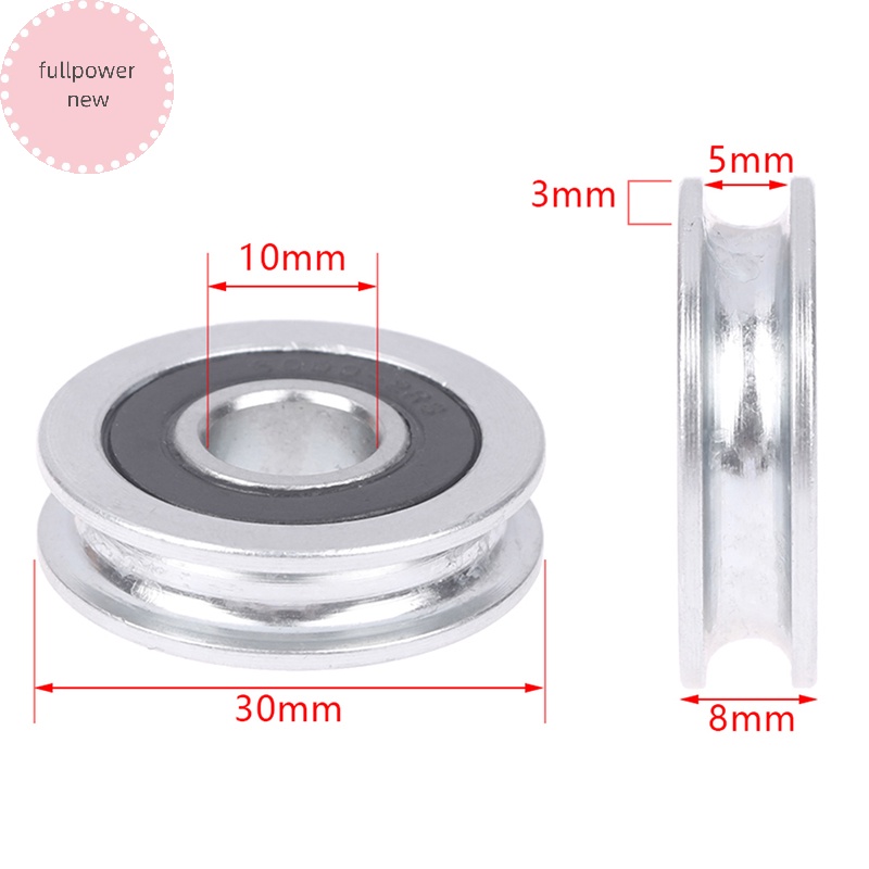 Ròng Rọc 10 * 30 * 8mm Hình Chữ u Cho Bánh Xe Không Chạm Đường Kính Đường Kính 5mm
