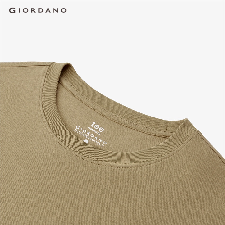 Áo thun Giordano 01022823 tay dài dáng rộng có 1 túi thời trang dành cho nam