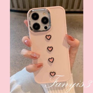 Ôp Điện Thoại tpu Dẻo Họa Tiết Trái Tim 3d Màu Trơn Cho iphone 15 14 13 12 11 pro max x xr xs max 8 7 plus se 2020 Ốp