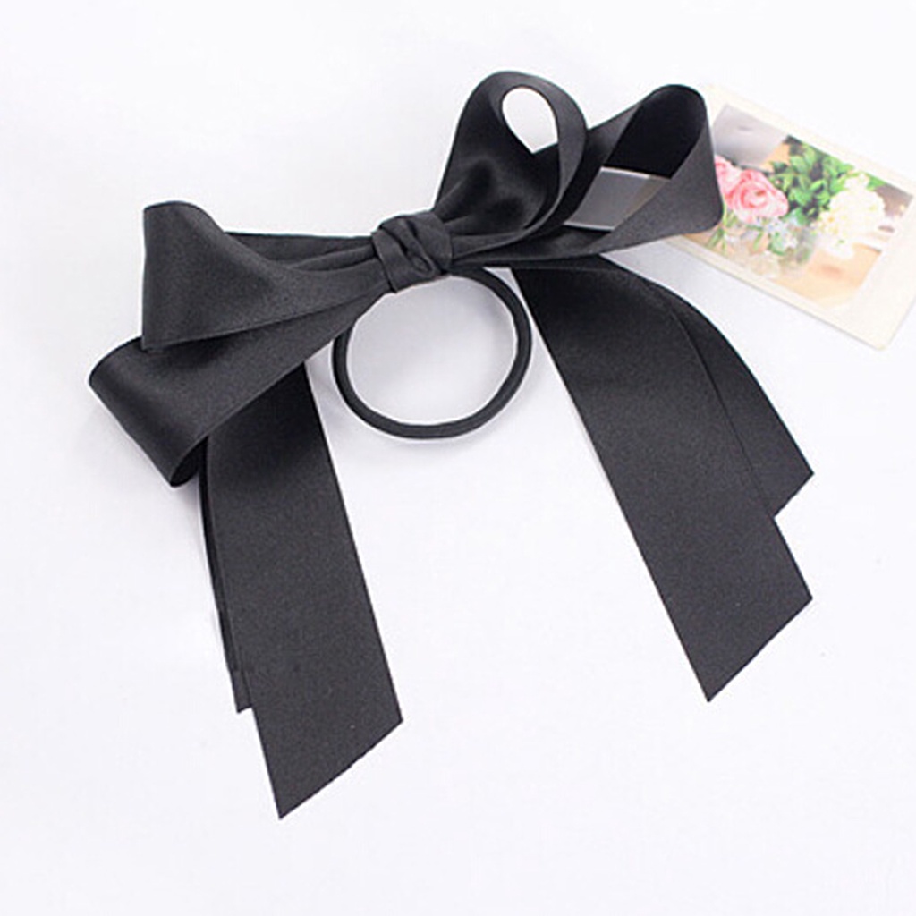 Dây Buộc Tóc Hai Lớp Thắt Nơ Bằng Vải Thời Trang Dành Cho Nữ