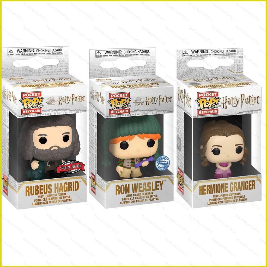 Sq2 Búp Bê funko pop harry potter ron hagrid hermione Có Móc Khóa Quà Tặng Cho Trẻ Em