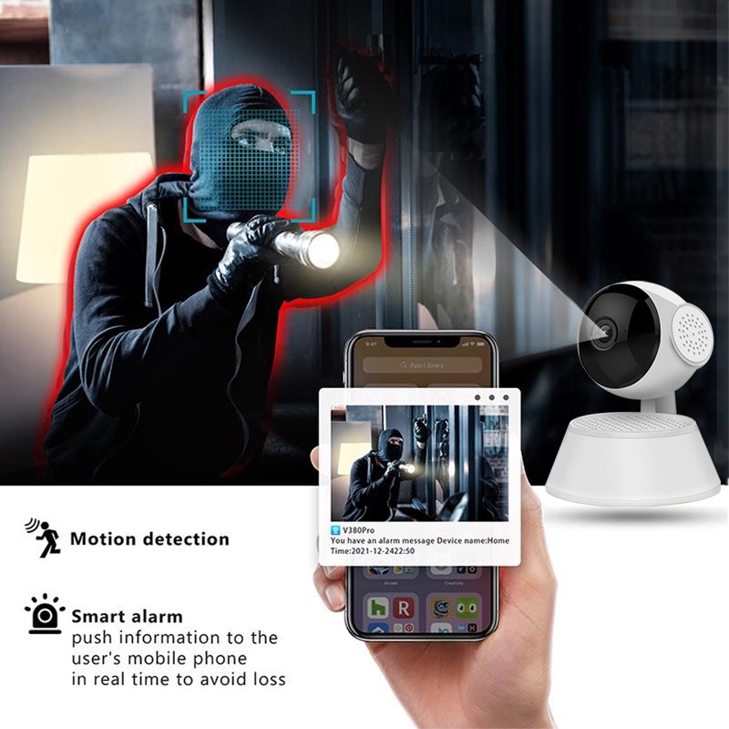Camera quan sát Q6 1080P Camera IP bảo mật thông minh 360 độ HD WiFi không dây Tầm nhìn ban đêm Camera quan s