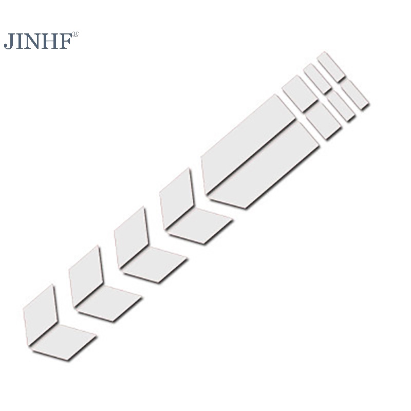 FENDER Jinf Đề Can Phản Quang Dán Trang Trí Xe Máy / Xe Hơi Cảnh Báo Hình Mũi Tên Kẻ Sọc Chống Thấm Nước Thông Dụng