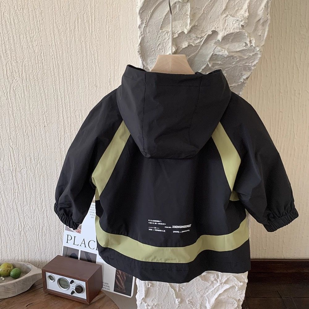 Áo Khoác Thu Đông Đệm cotton Lót Lông Cừu Phong Cách Hàn Quốc Đơn Giản Cho Bé Trai
