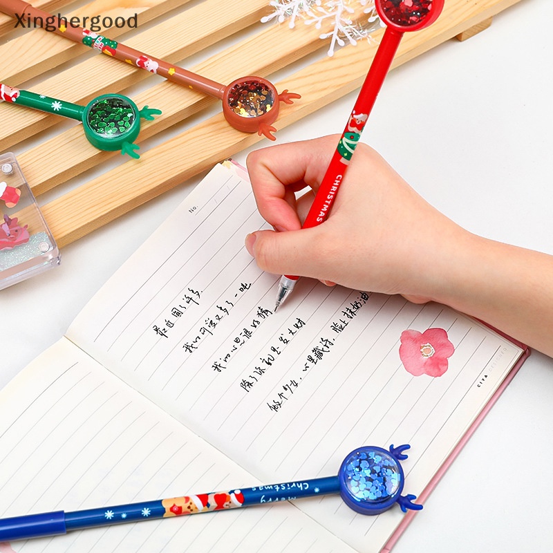 Xinghergood Bút Mực gel Hình Tuần Lộc Giáng Sinh Nhiều Màu Dễ Thương Cho Trẻ Em