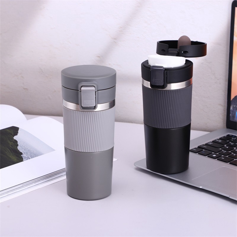 Qr Cốc Uống Cà Phê Giữ Nhiệt Bằng Thép Không Gỉ