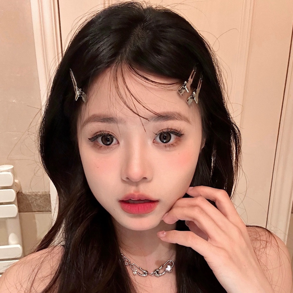 Kẹp Tóc Kim Loại Dễ Thương Phong Cách Hàn Quốc