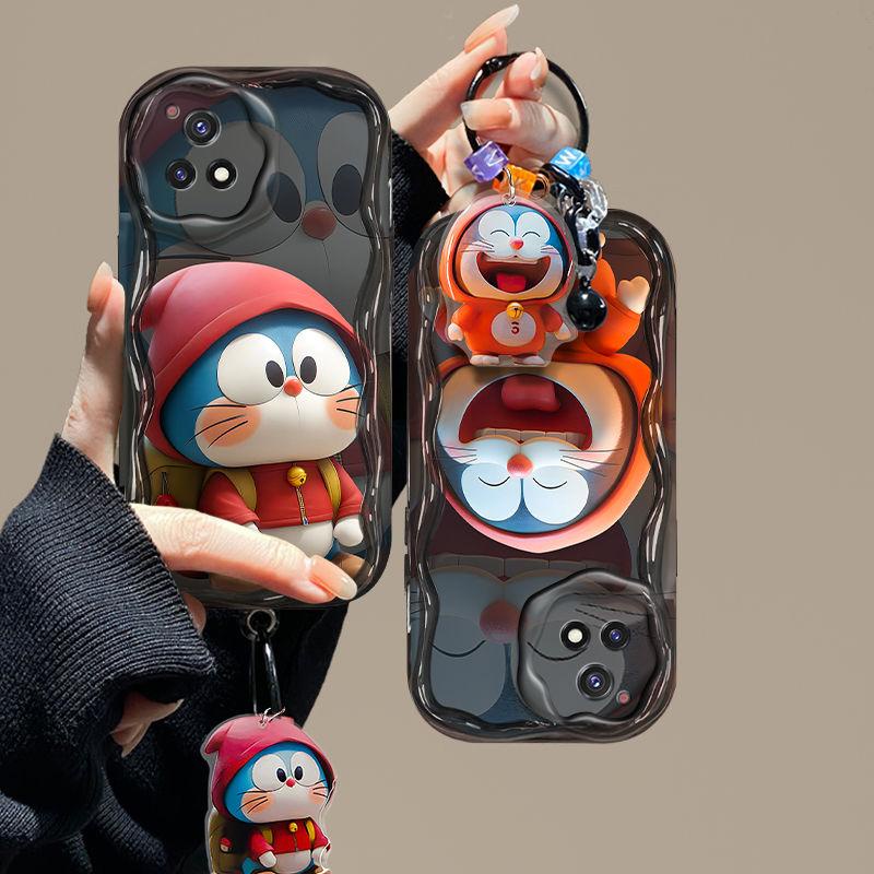 Thời Trang Ốp Điện Thoại Silicon Mềm Trong Suốt In Hình doraemon 3d Cho oppo reno 8t 5g 7z 8z realme 11 10 4g 5 6 7 pro 8 7i