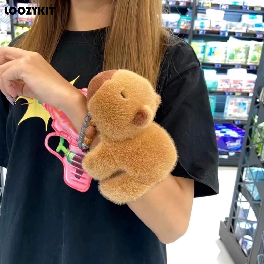 Kawaii capybara Vòng Đeo Tay Nhồi Bông Hình Động Vật Trang Nhã Làm Quà Sinh Nhật Cho Bé