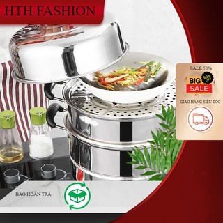 - nồi hấp 3 tầng inox cao cấp - nồi hấp cách thuỷ đa năng tiện dụng cho mọi nhà bếp