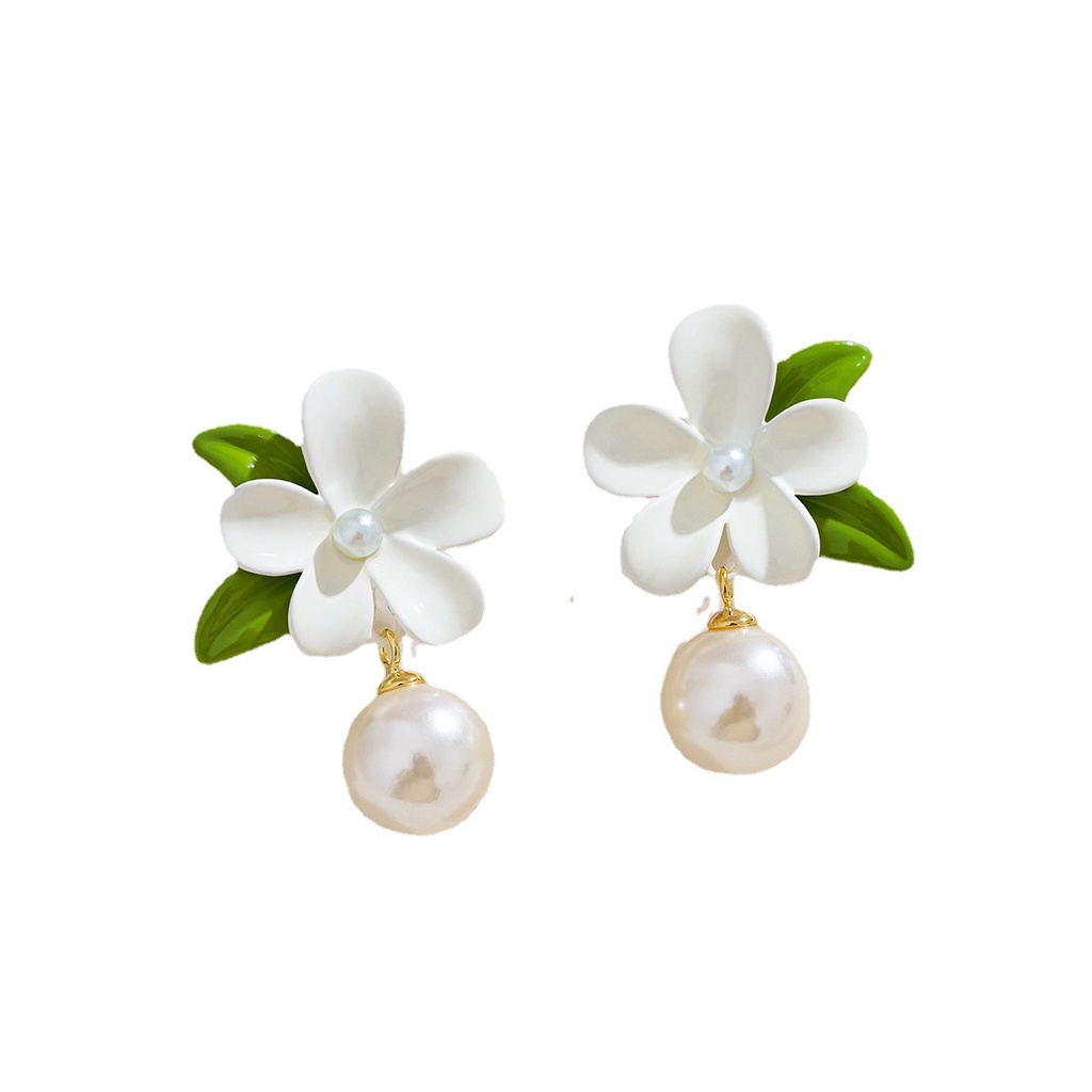 Bông Tai Mạ Bạc 925 Cao Cấp Hình Hoa Bướm Phong Cách Hàn Quốc Mới