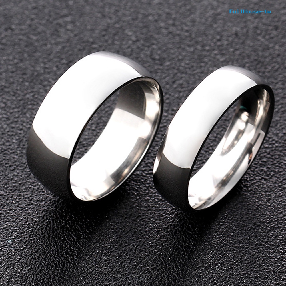 Nhẫn Thép Không Gỉ Đính Hôn Thời Trang unisex