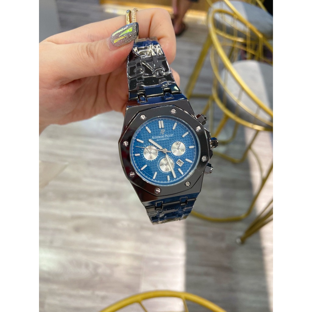 Đồng Hồ quartz Kim Loại Màu Đen / Bạc Thời Trang