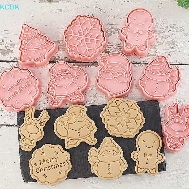 Khuôn Nhựa Làm Bánh Quy 3d Chủ Đề Giáng Sinh