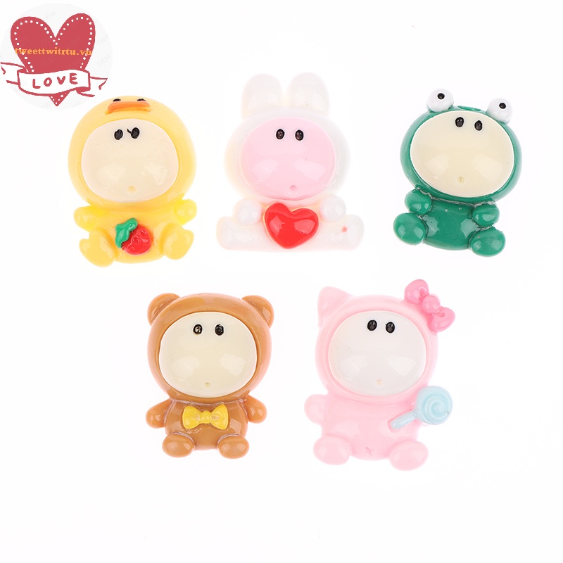 Tri Set 10 Quả Đào mini Bằng Nhựa resin Dễ Thương Cho Búp Bê diy vn