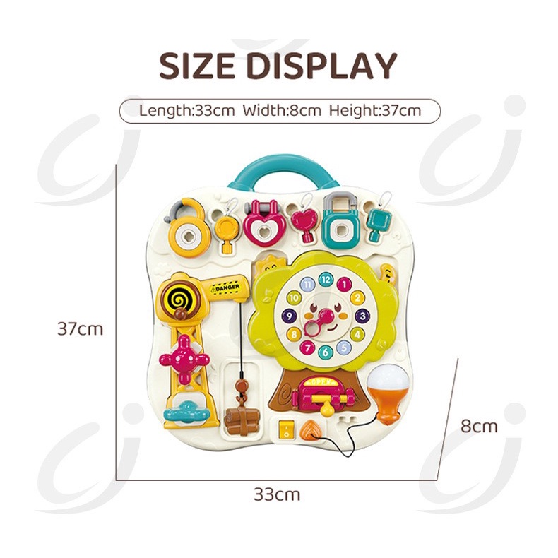 Bảng bận rộn, busy board đồ chơi giáo dục sớm đa chức năng Goodway