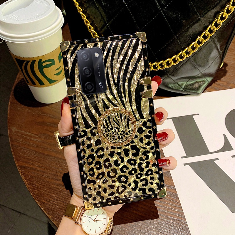 Ốp Điện Thoại Họa Tiết Da Báo Thời Trang Cho oppo a57 a58 a98 a78 a17 a96 a76 a95 a74 a55 a16 a15 a93 a53 a31 a9 f9 Giá Đỡ