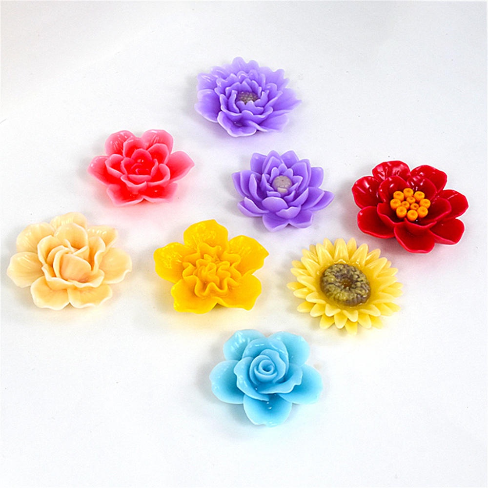 Khuôn silicone Làm Bánh / Sáp / Nến / Xà Phòng Hình Hoa Hồng / Hoa Mẫu Đơn 3d diy