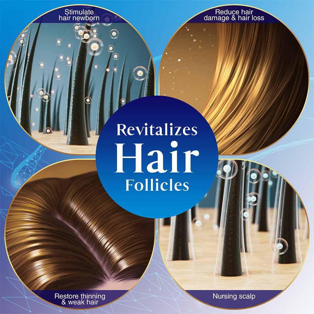 Hair Growth Spray with 5% Minoxidil Designed to Strengthen Hair & Stop Hair Loss - 100% Natural Hair Serum for Hair Growth, Vitamins & Amino acids - Fresh Scent