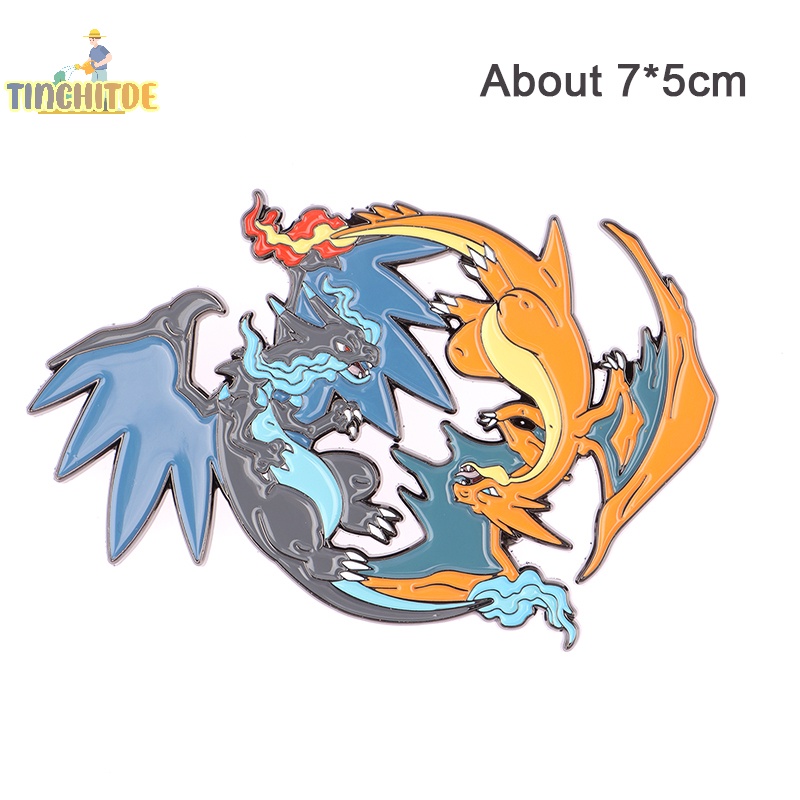 Ghim Cài Áo Kim Loại Hình pikachu Hoạt Hình Đáng Yêu  pokemon charizard rayquaza