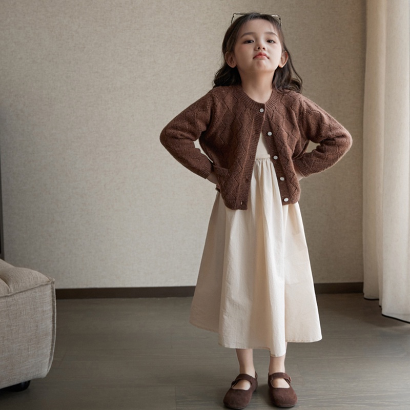 Đầm Dệt Kim Thời Trang Mùa Thu Dành Cho Bé Gái