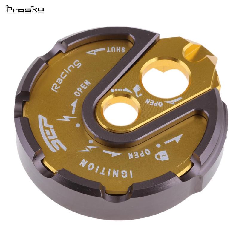 Prasku Nắp Khóa Đánh Lửa Bằng Hợp Kim Nhôm CNC Dành Cho Xe YAMAHA BWS X 125 CYGNUS 125 GTR 125 SMAX 155 1