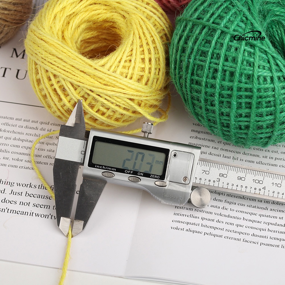 Cuộn dây gai dầu CHICMINE 50m 2mm trang trí Giáng sinh