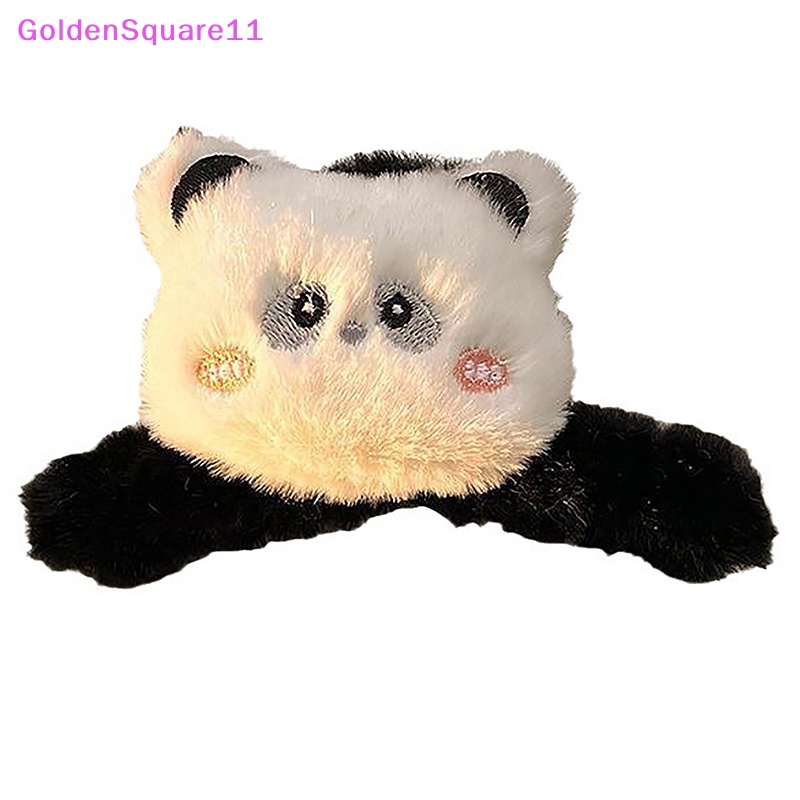 Kẹp Tóc Hình Vuốt Gấu Trúc / Cá Mập Hoạt Hình Bằng acrylic Màu Vàng Phong Cách Hàn Quốc Thời Trang Mùa Đông Cỡ Lớn