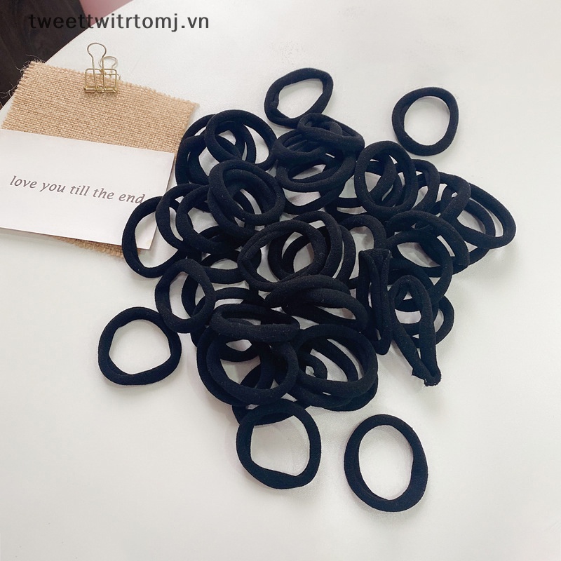 Set 50 Dây Buộc Tóc Co Giãn Nhiều Màu Sắc Cho Bé Gái vn