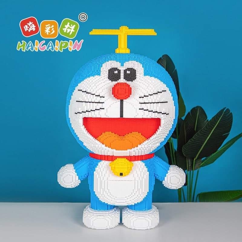 Siêu to 100cm Đồ Chơi Lắp Ráp Mô Hình Doraemon Doremon Thần Tài Cỡ Lớn 1m 100cm, 1m tặng ôtô